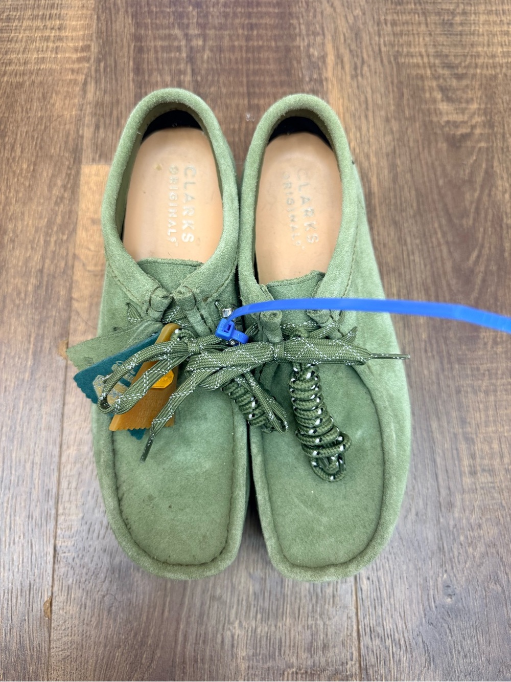 Clarks Originals Wallabee 2604 Green Suede Day Pack Moccasins Loden Sage